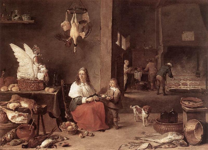 TENIERS, David the Younger Kitchen Scene sg oil painting picture